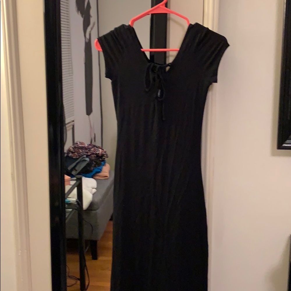 Long black maxi dress
